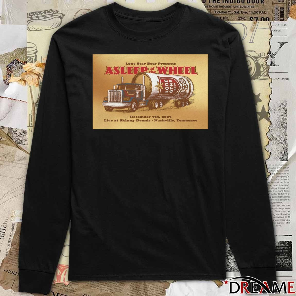 Poster Asleep At The Wheel Skinny Dennis in Nashville TN December 7 2025 t-shirt