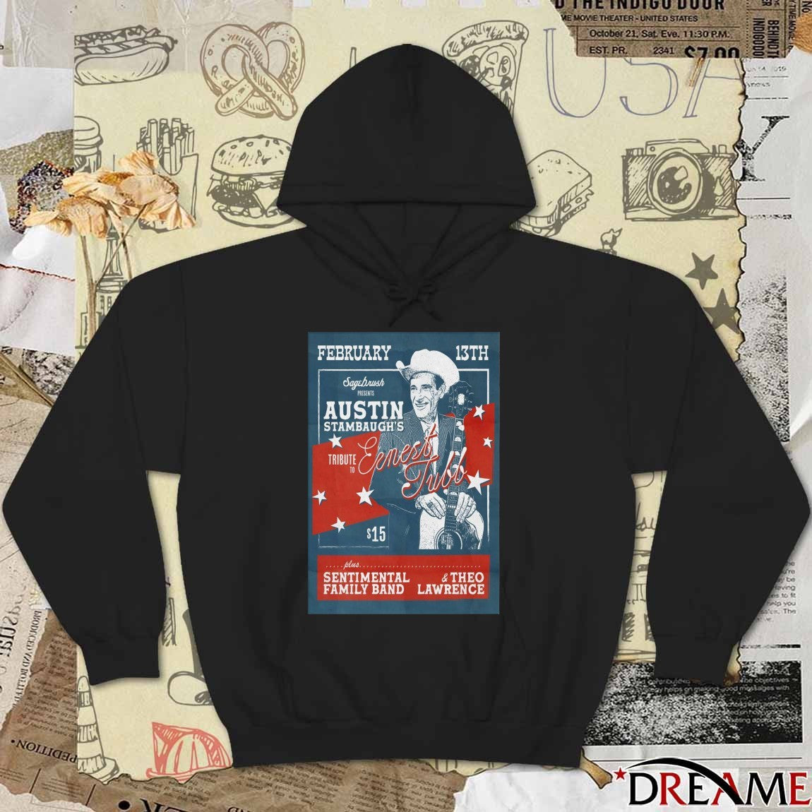 Poster Austin Stambaugh February 13 2026 Sagebrush In Austin TX t-shirt