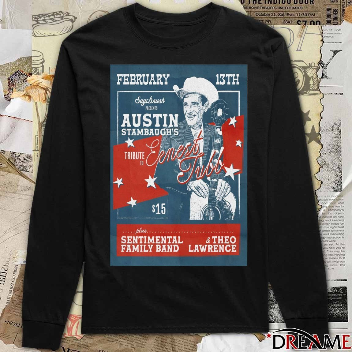 Poster Austin Stambaugh February 13 2026 Sagebrush In Austin TX t-shirt