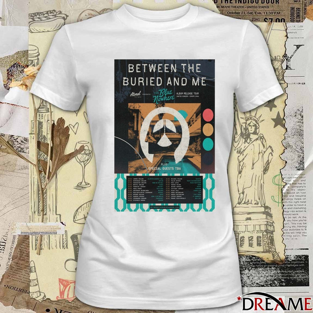 Poster Between the Buried and Me UK Europe Tour 2026 t-shirt