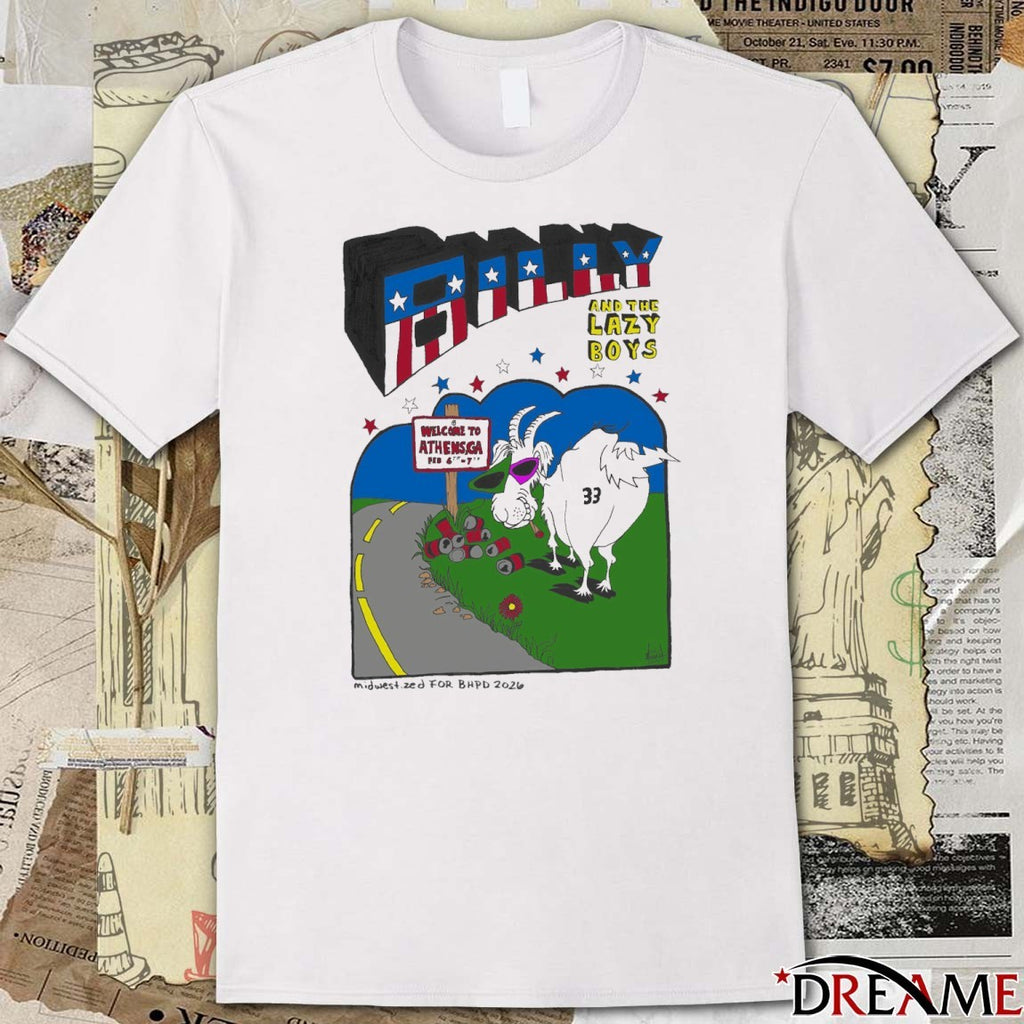 Poster Billy And The Lazy Boys February 6-7 2026 Welcome To Athens, Georgia t-shirt