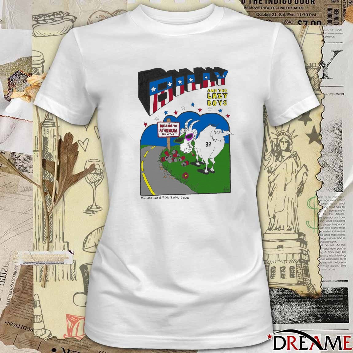 Poster Billy And The Lazy Boys February 6-7 2026 Welcome To Athens, Georgia t-shirt