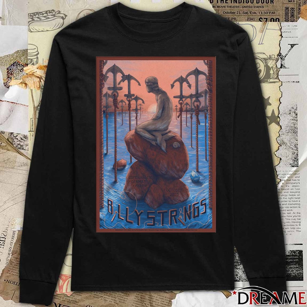 Poster Billy Strings Copenhagen Denmark Poolen October 5 2025 Copenhagen Tour t-shirt