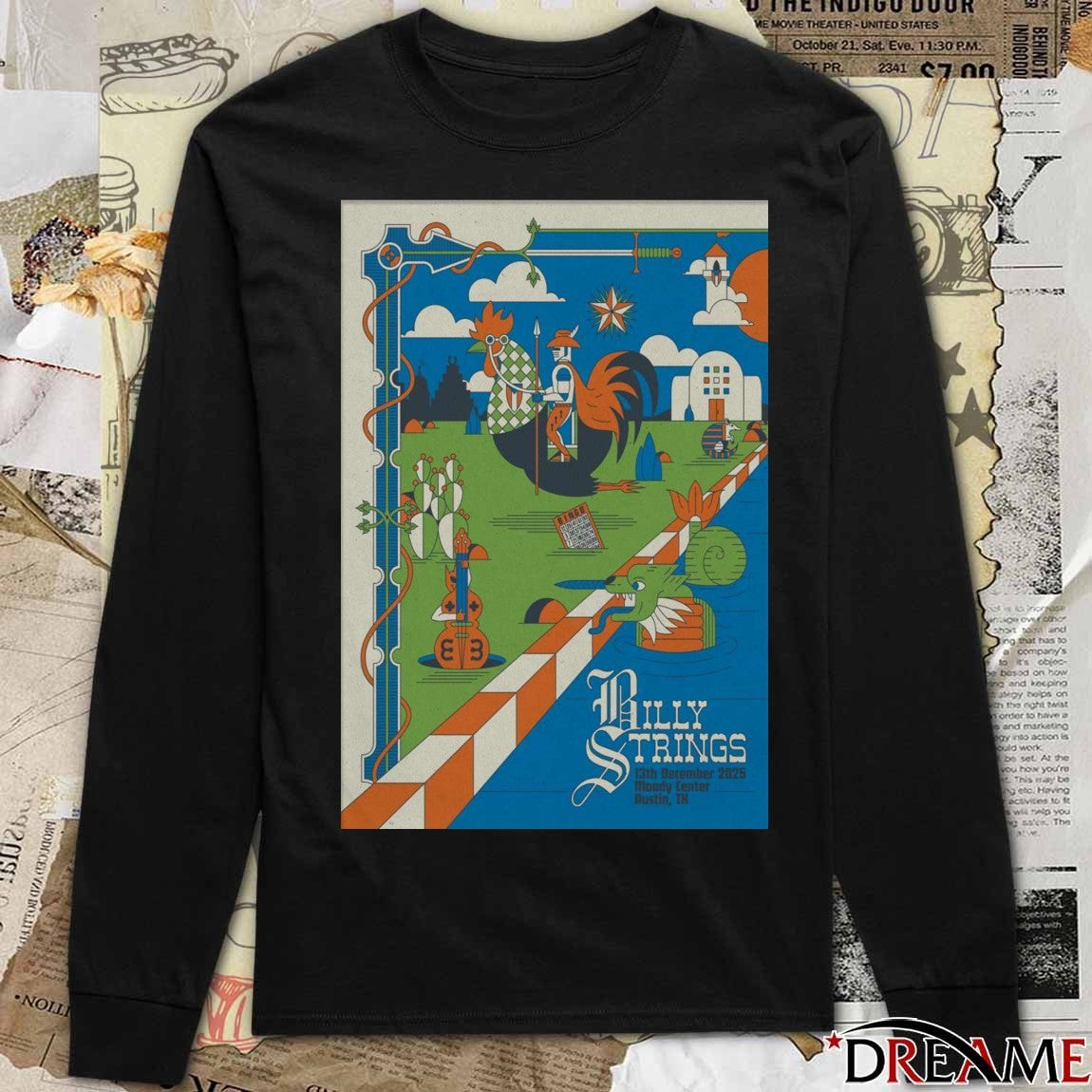 Poster Billy Strings December 13 2025 Moody Center Austin TX Tour t-shirt