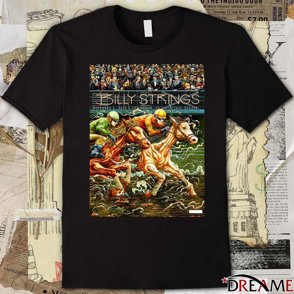 Poster Billy Strings December 6 2025 In Louisville KY KFC Yum Center t-shirt