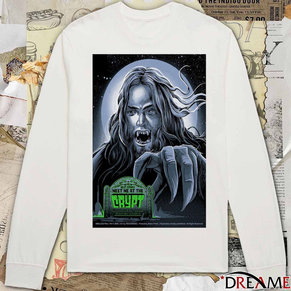Poster Billy Strings Meet Me At The Crypt CFG Halloween 2025 t-shirt