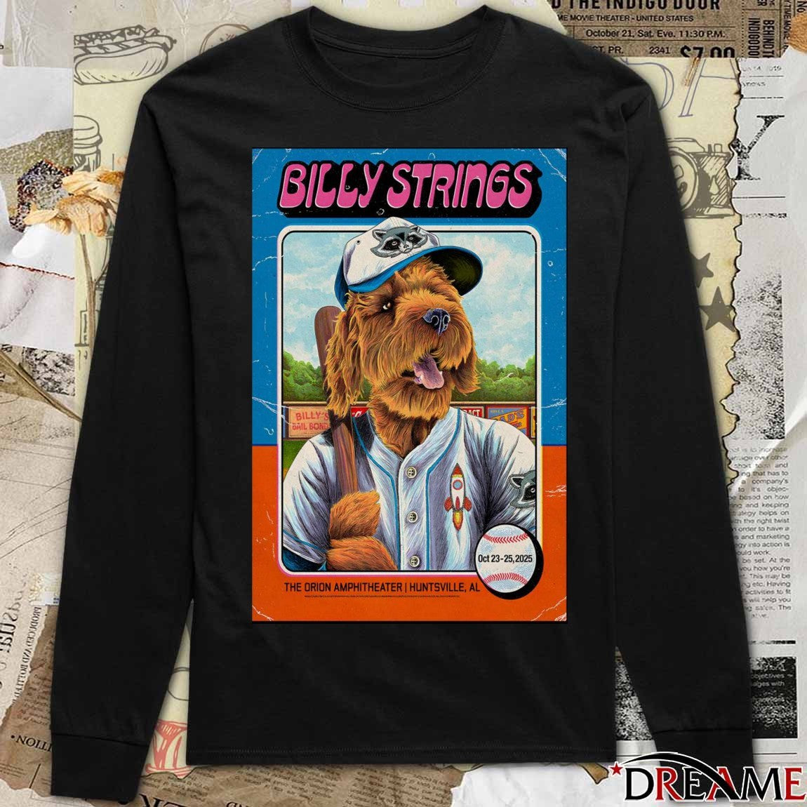 Poster Billy Strings Tour October 23-25 2025 Orion Amphitheater in Huntsville AL t-shirt
