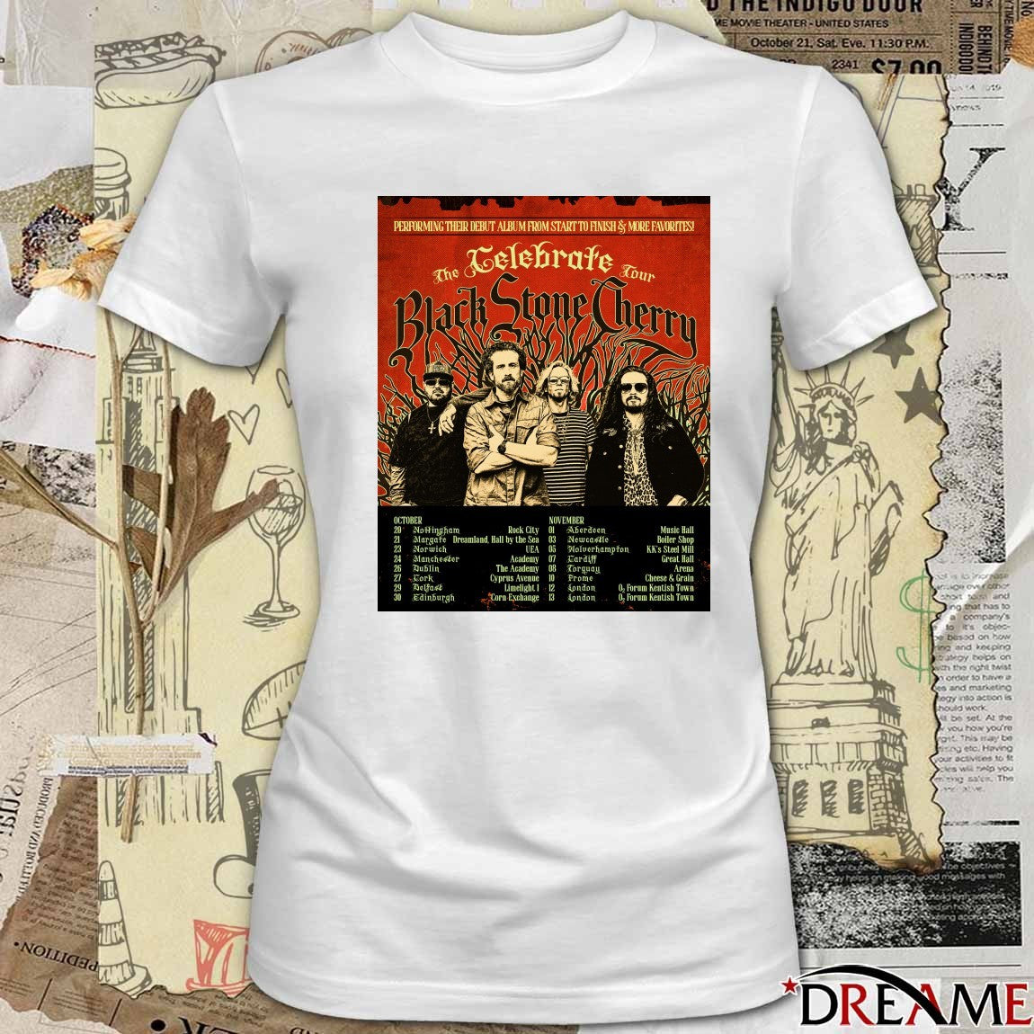 Poster Black Stone Cherry The Celebrate Tour October – November 2026 t-shirt
