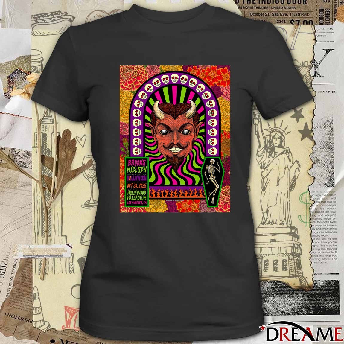 Poster Brooks Nielsen October 30 2025 Los Angeles Event Hollywood Palladium Halloween t-shirt
