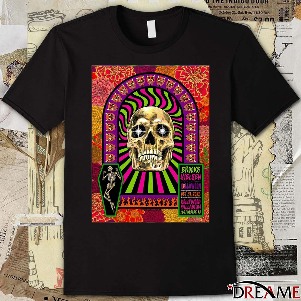 Poster Brooks Nielsen October 31 2025 Hollywood Palladium Halloween Show Los Angeles CA t-shirt