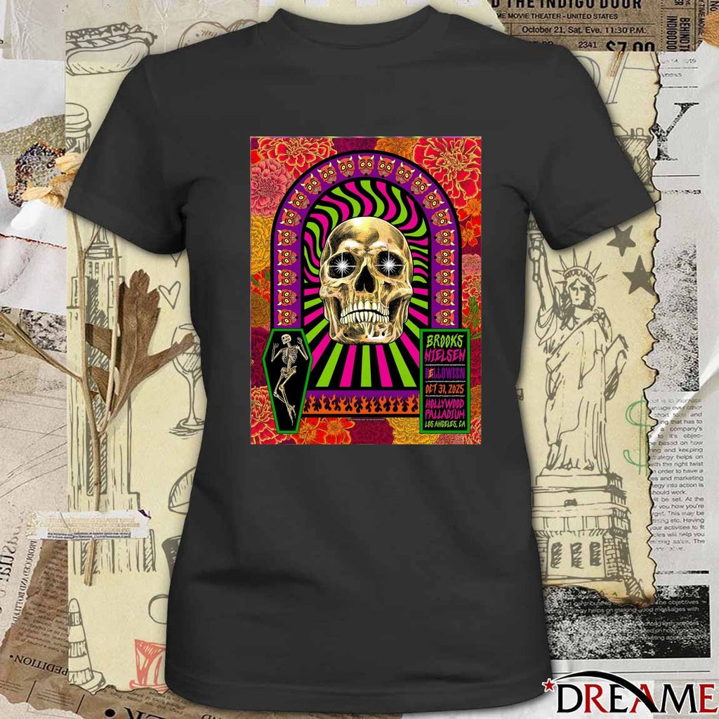 Poster Brooks Nielsen October 31 2025 Hollywood Palladium Halloween Show Los Angeles CA t-shirt
