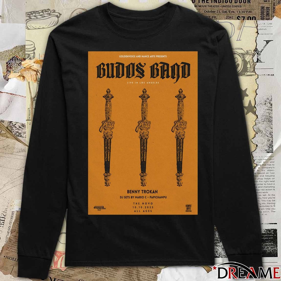 Poster Budos Band October 10 2025 Los Angeles Tour t-shirt