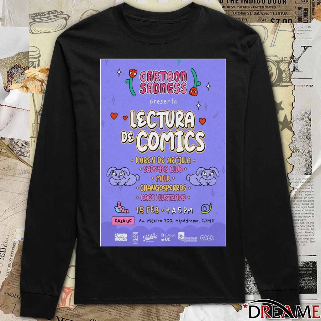 Poster Cartoon Sadness Poster Lectura De Cómics 15 February 2026 t-shirt