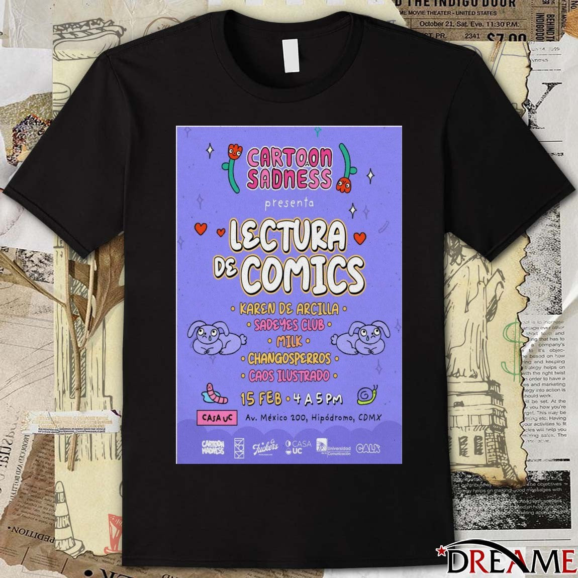Poster Cartoon Sadness Poster Lectura De Cómics 15 February 2026 t-shirt