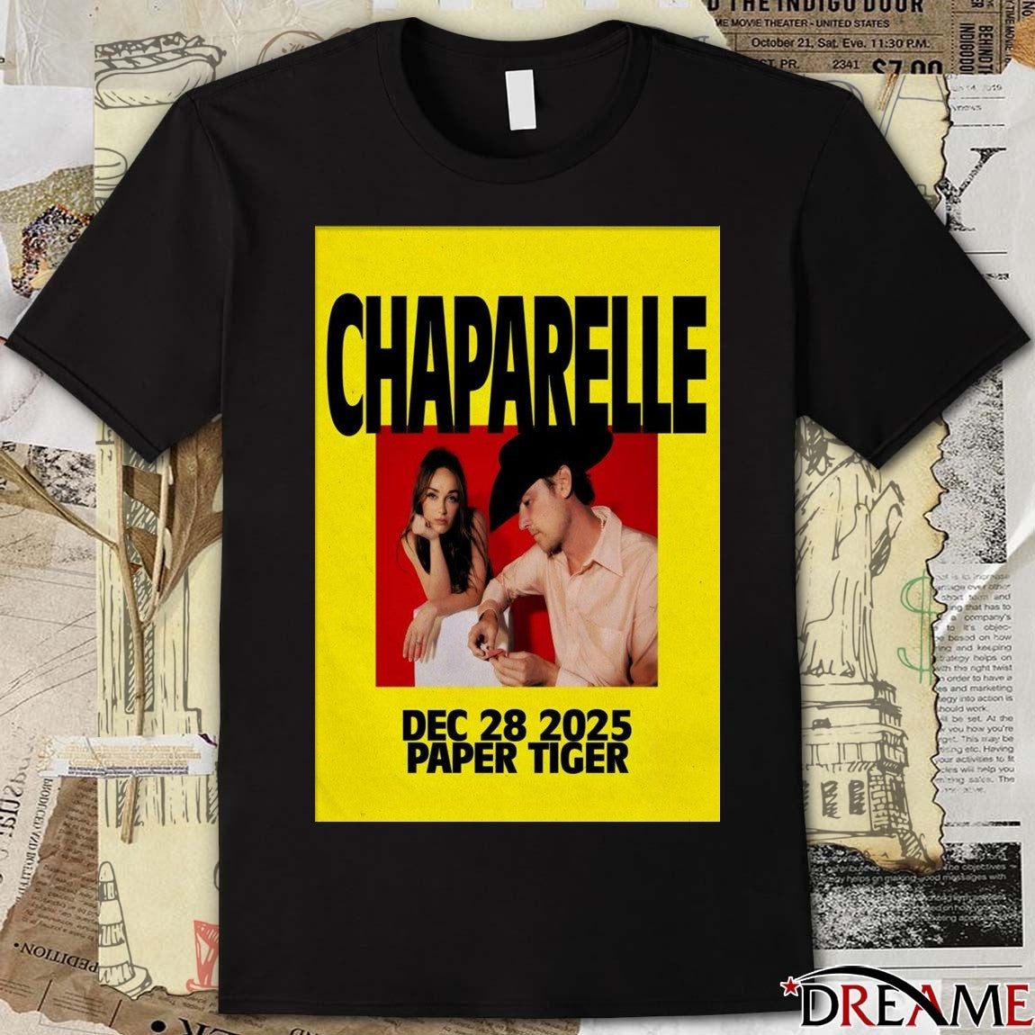Poster Chaparelle In San Antonio TX On December 28 2025 Paper Tiger t-shirt