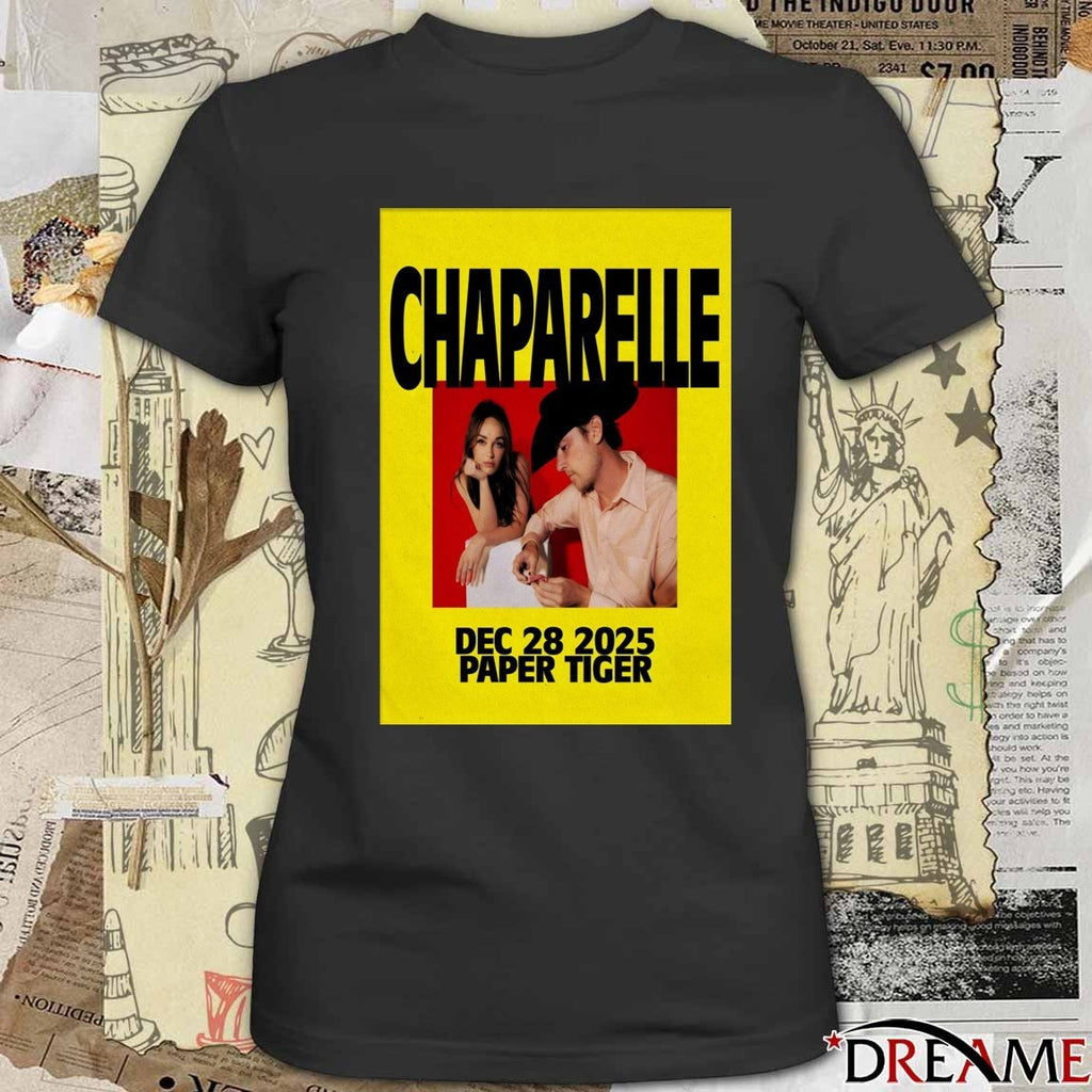 Poster Chaparelle In San Antonio TX On December 28 2025 Paper Tiger t-shirt