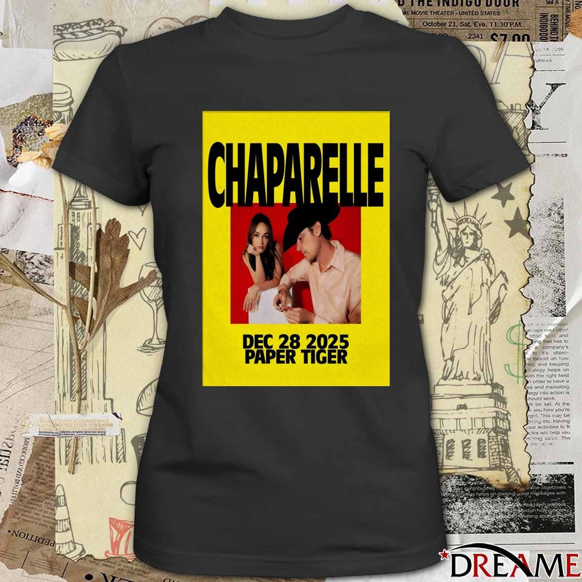 Poster Chaparelle In San Antonio TX On December 28 2025 Paper Tiger t-shirt