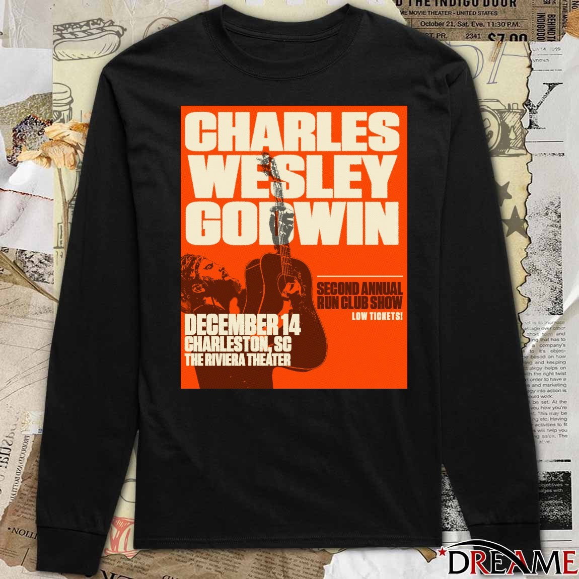 Poster Charles Wesley Godwin December 14 2025 Charleston SC The Riviera Theater Show t-shirt