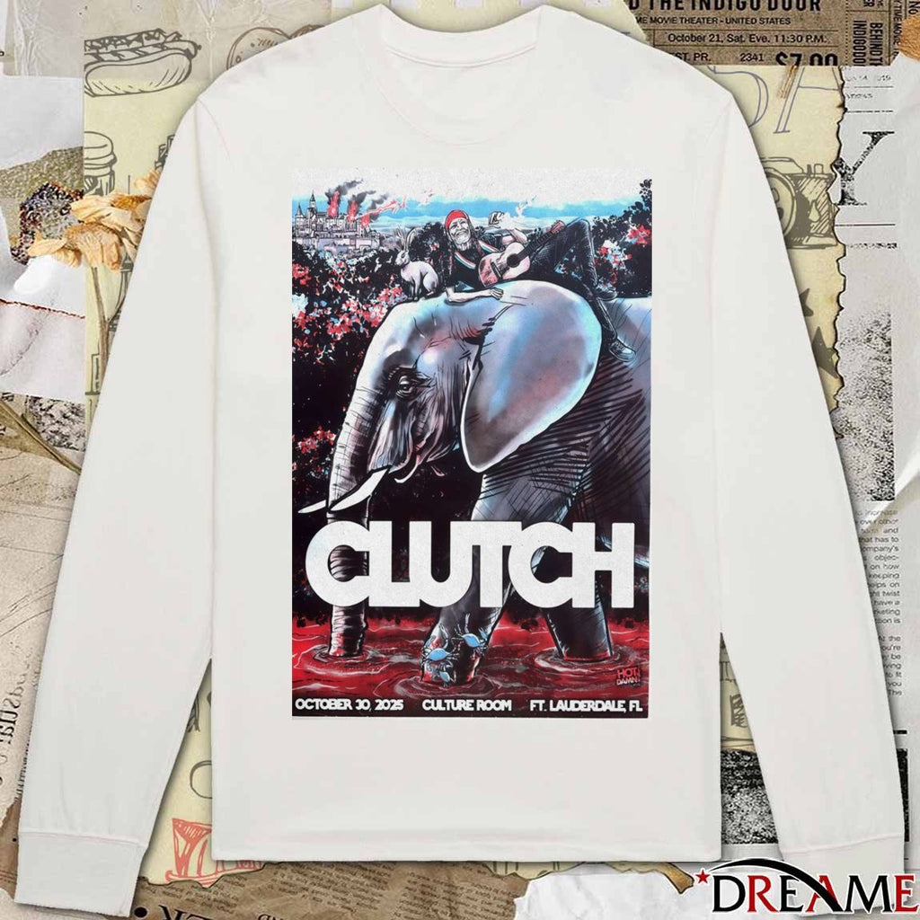 Poster Clutch Culture Room FT. Lauderdale Halloween Show On October 30 2025 t-shirt