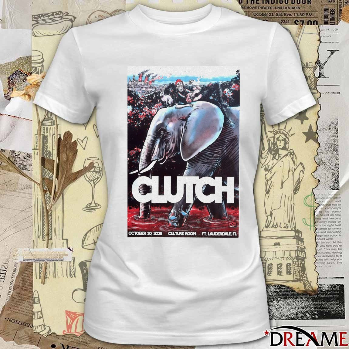 Poster Clutch Culture Room FT. Lauderdale Halloween Show On October 30 2025 t-shirt