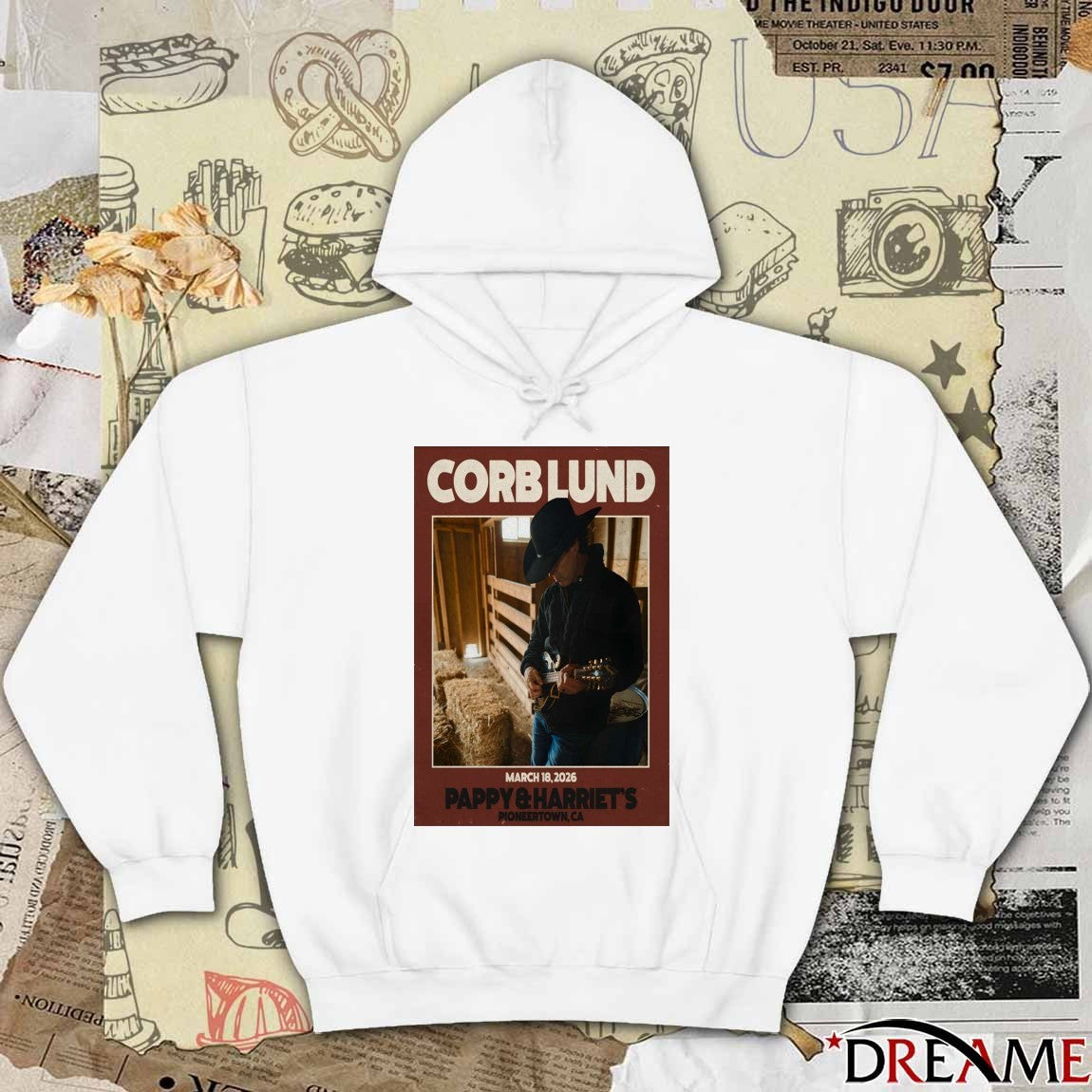 Poster Corb Lund March 18 2026 Pappy And Harriet’s Pioneertown CA t-shirt