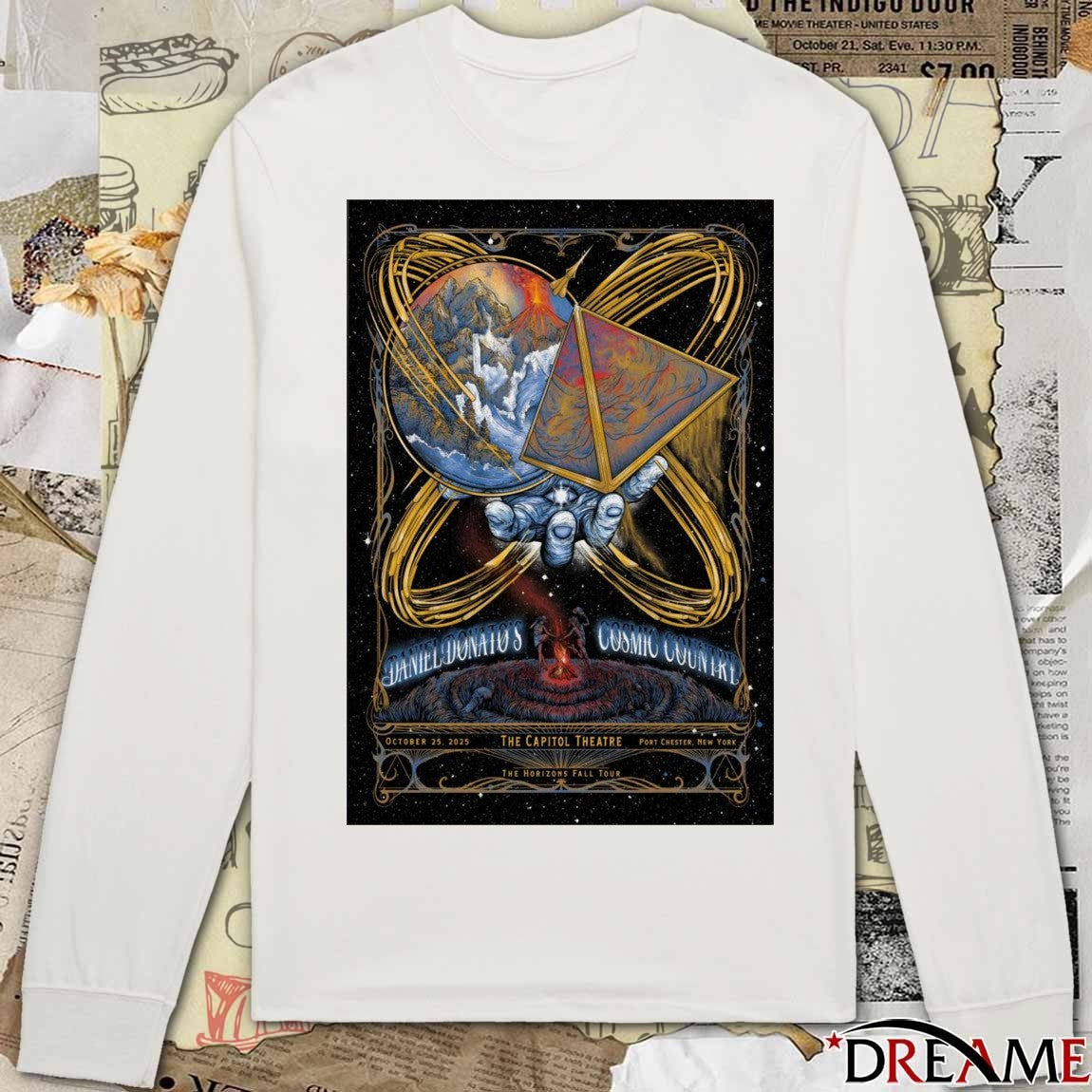 Poster Daniel Donato’s Cosmic Country Tour Port Chester NY October 25 2025 t-shirt
