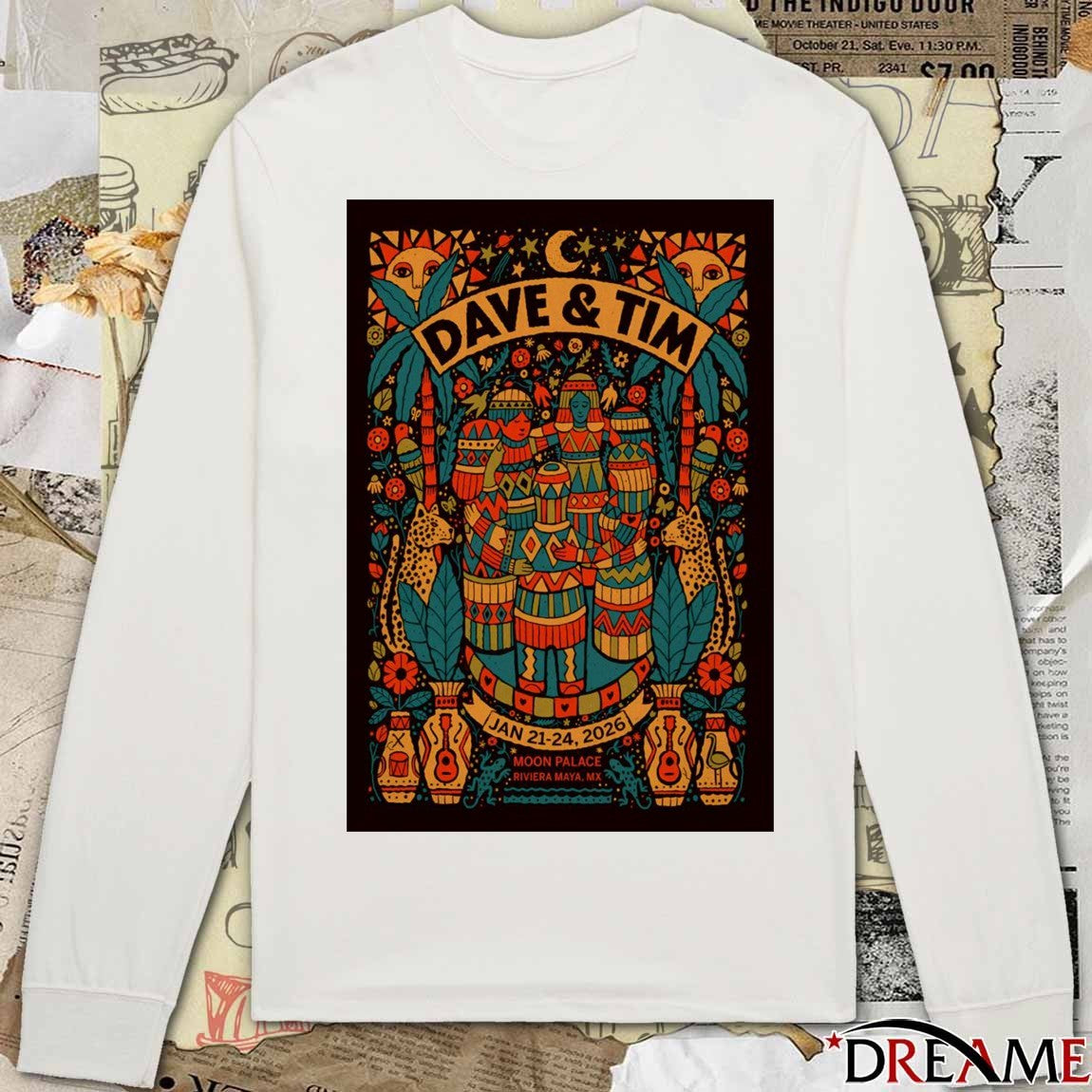 Poster Dave Matthews And Tim Reynolds Mexico Event January 22 2026 t-shirt