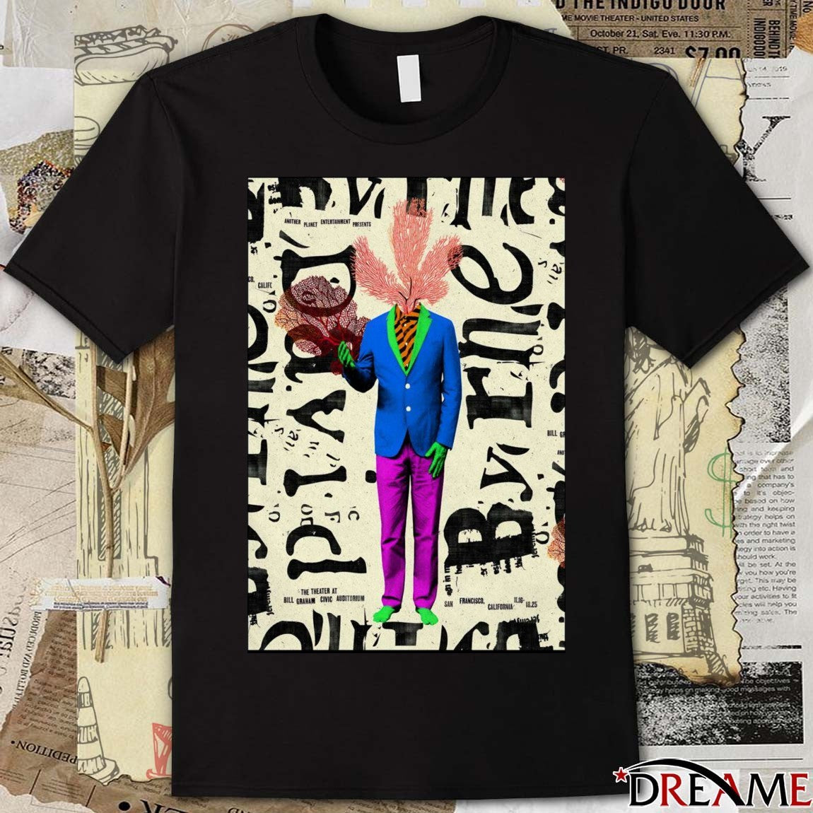 Poster David Byrne Bill Graham Civic Auditorium San Francisco CA November 16-18 2025 t-shirt