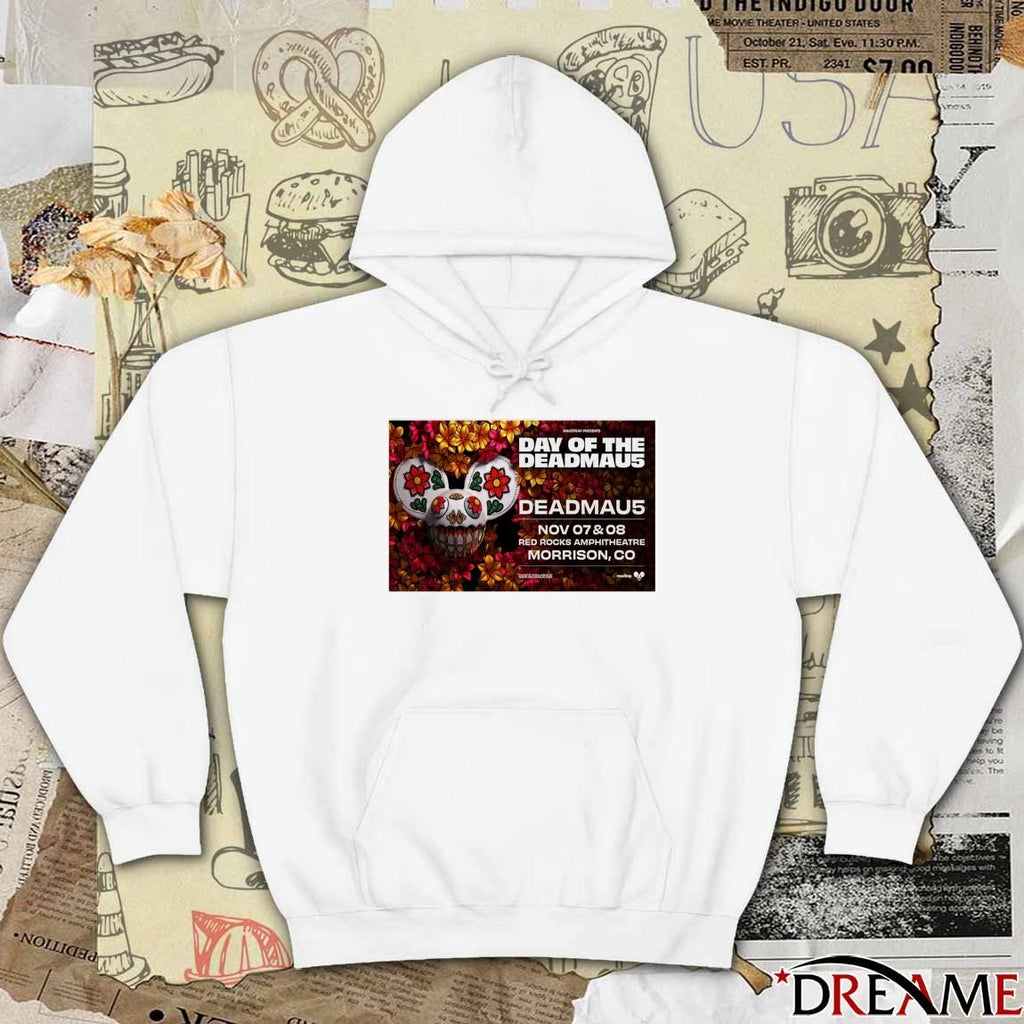 Poster Day Of The Deadmau5 November 7-8 2025 Red Rocks Amphitheatre Morrison CO t-shirt