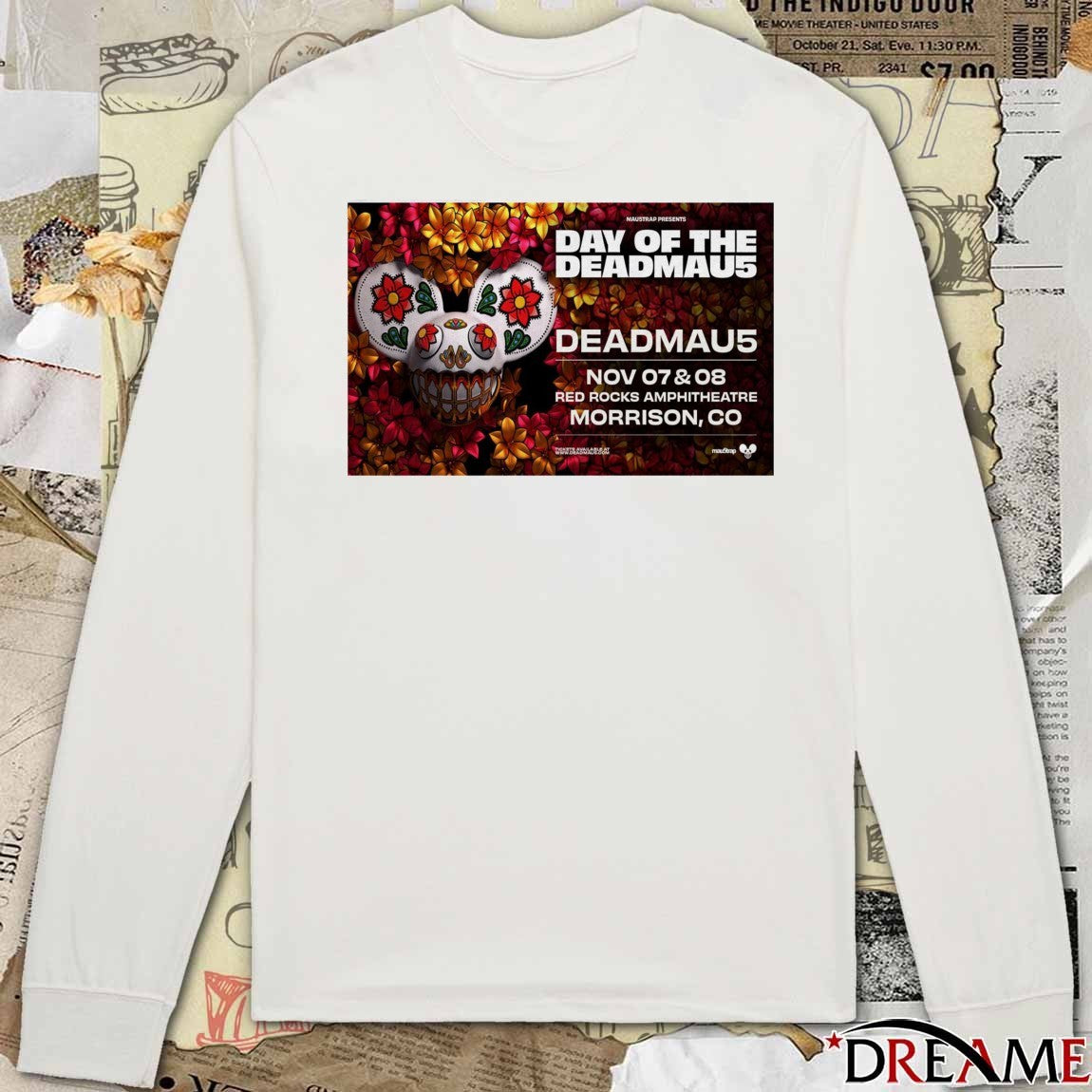 Poster Day Of The Deadmau5 November 7-8 2025 Red Rocks Amphitheatre Morrison CO t-shirt