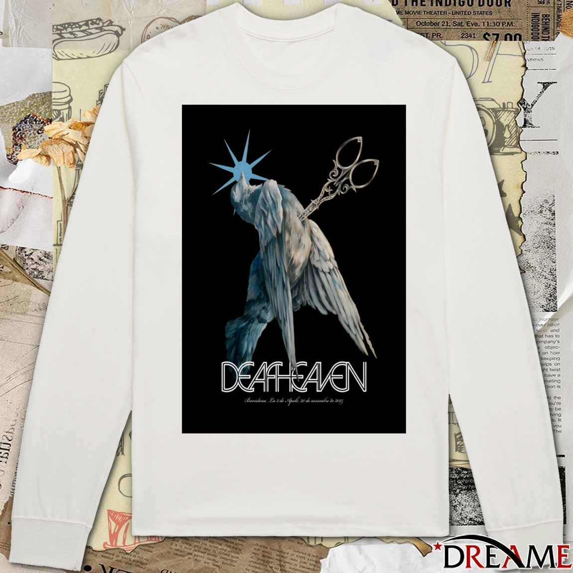 Poster Deafheaven November 20 2025 Barcelona, Spain t-shirt