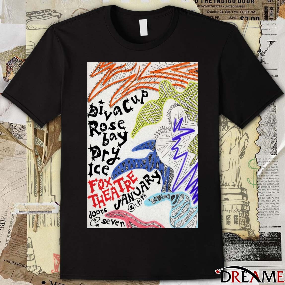 Poster Diva Cup With Rosebay And Dry Ice January 24 2026 Boulder CO t-shirt