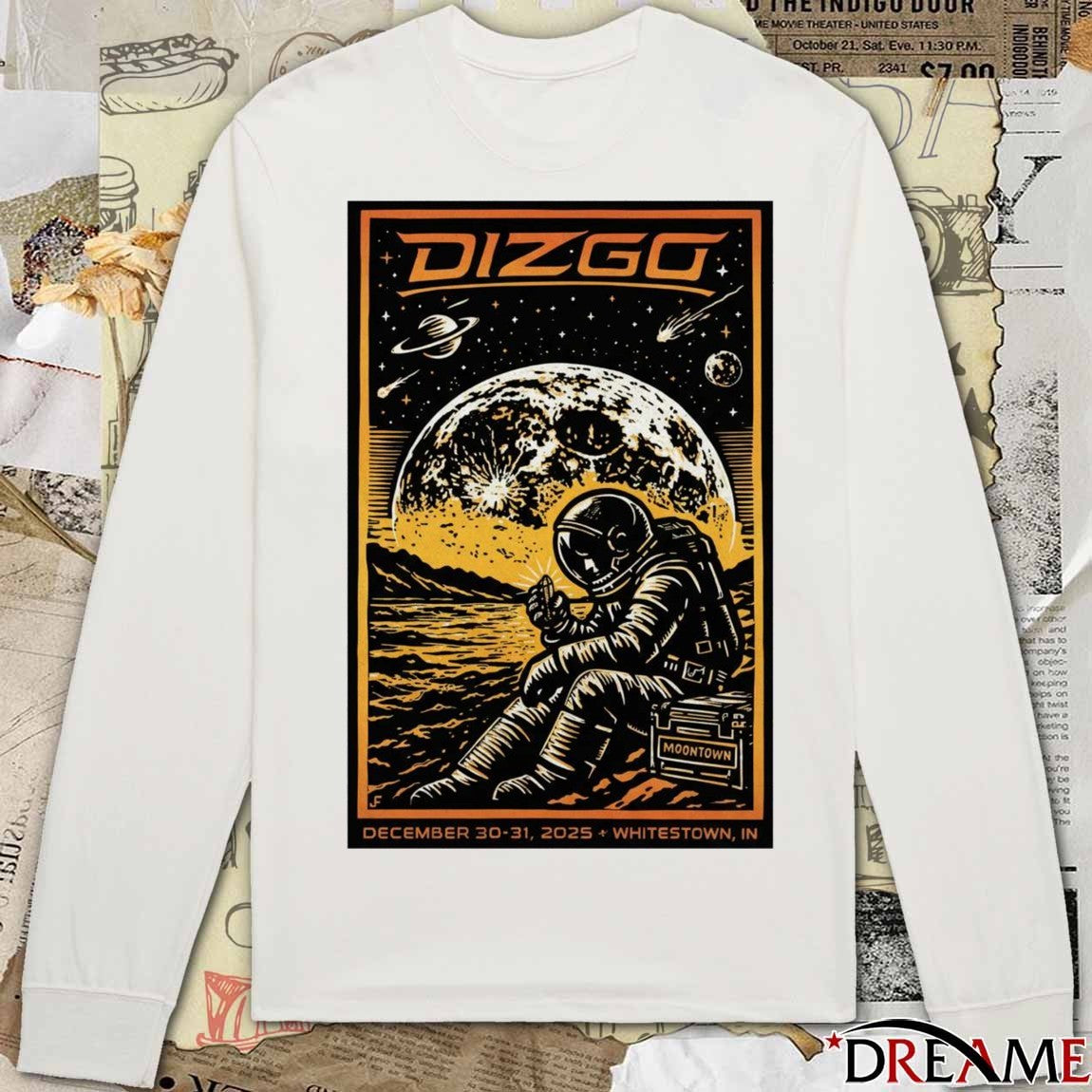 Poster Dizgo Band Indiana NYE December 30-31 2025 Whitestown IN t-shirt