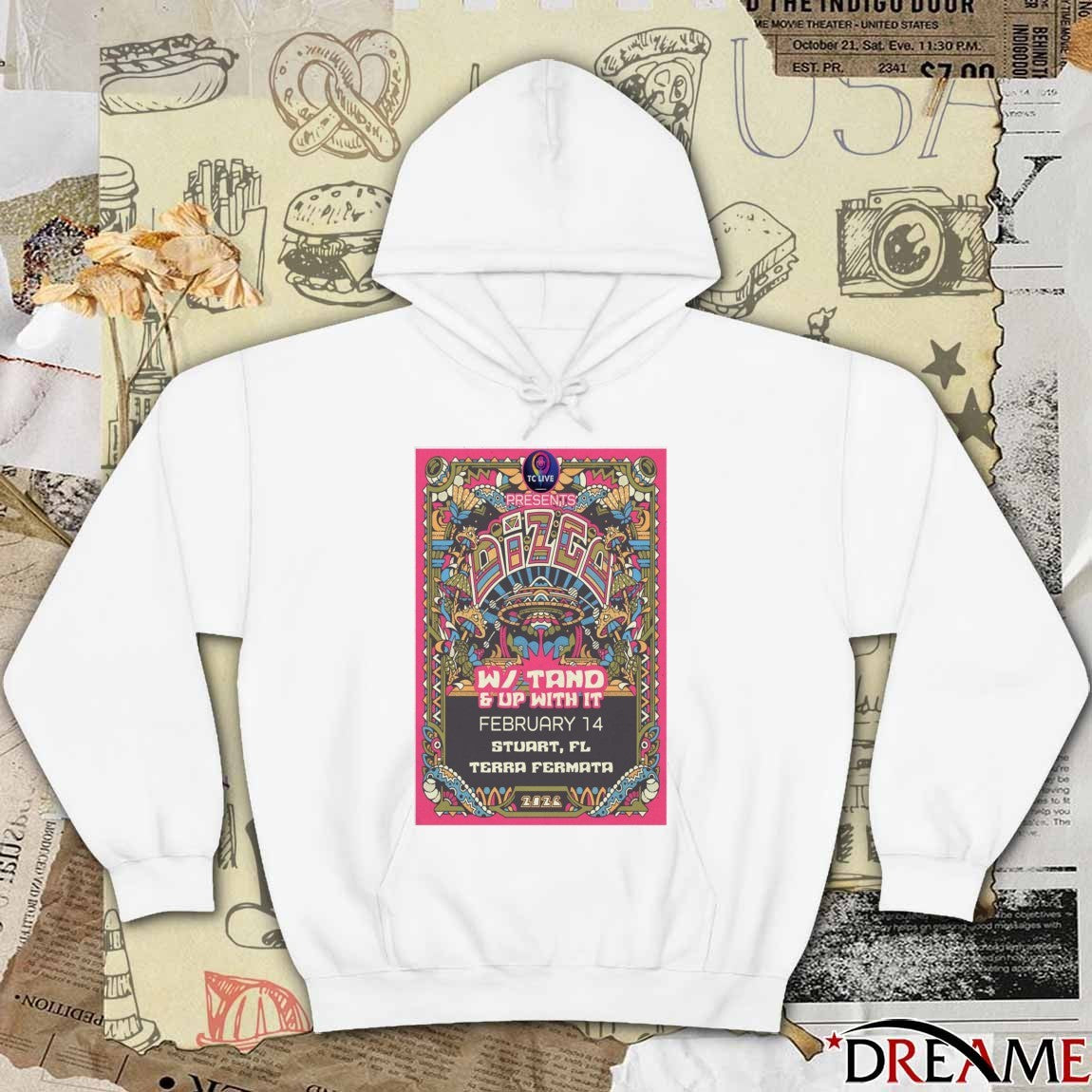 Poster Dizgo Terra Fermata Stuart FL February 14 2026 t-shirt