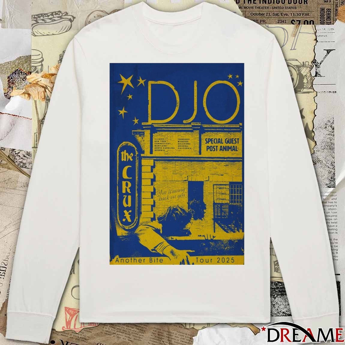 Poster Djo November 20-21 2025 Another Bite Tour Los Angeles, CA t-shirt
