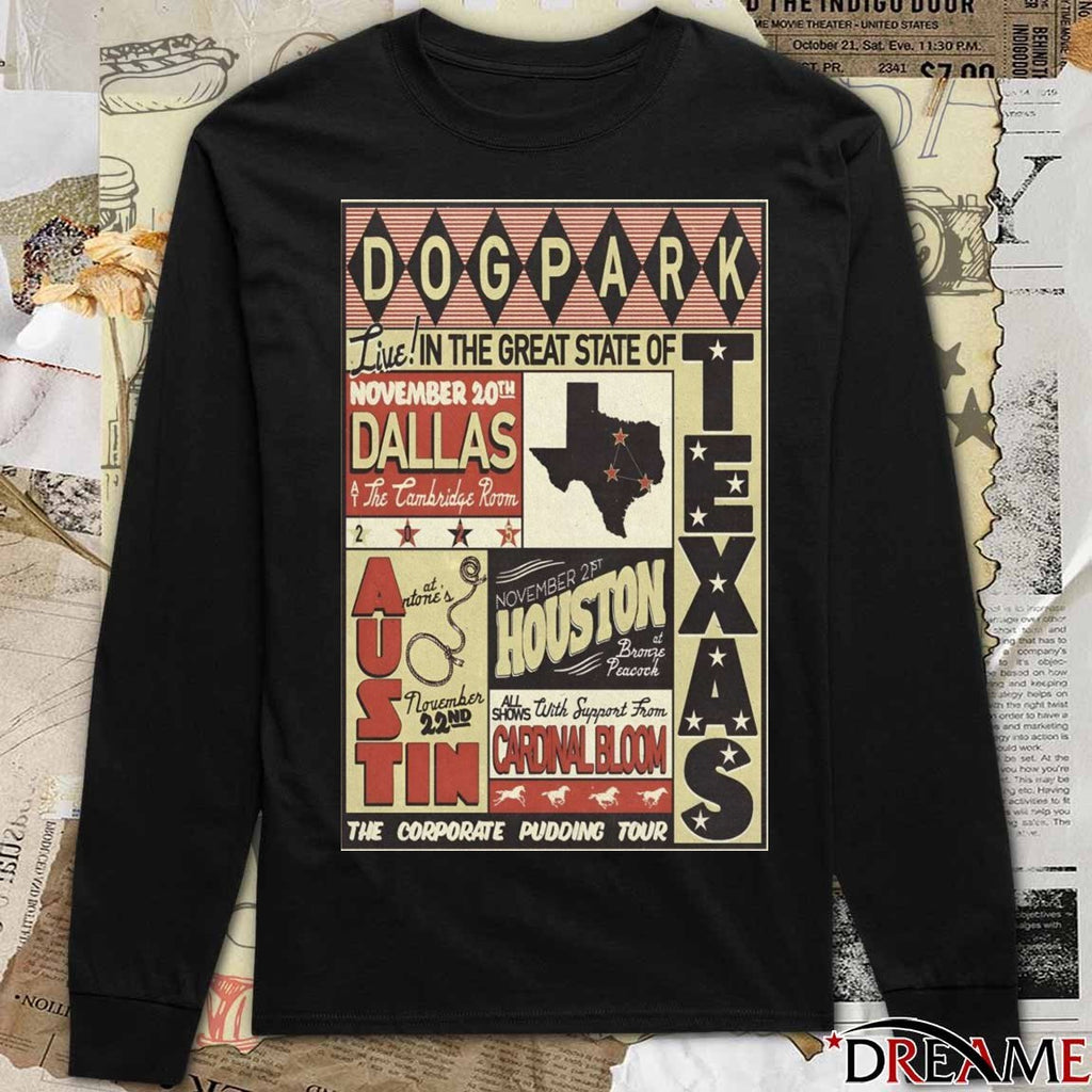Poster Dog Park In Dallas TX On November 20 2025 At Cambridge Room t-shirt