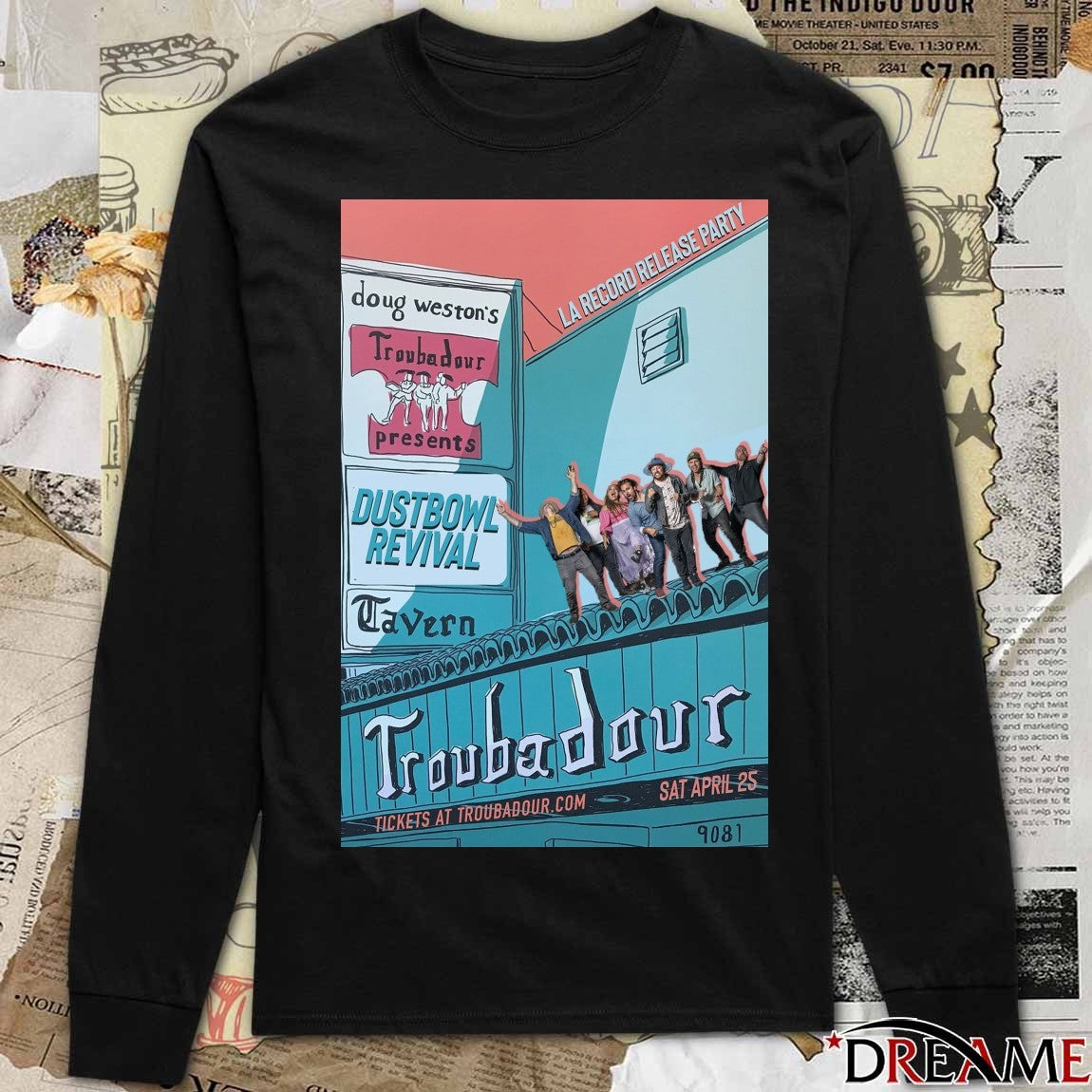 Poster Dustbowl Revival The Troubadour In West Hollywood CA April 25 2026 t-shirt