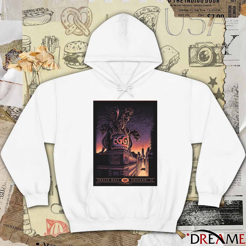 Poster Eggy On November 15 2025 Thalia Hall In Chicago IL Tour t-shirt