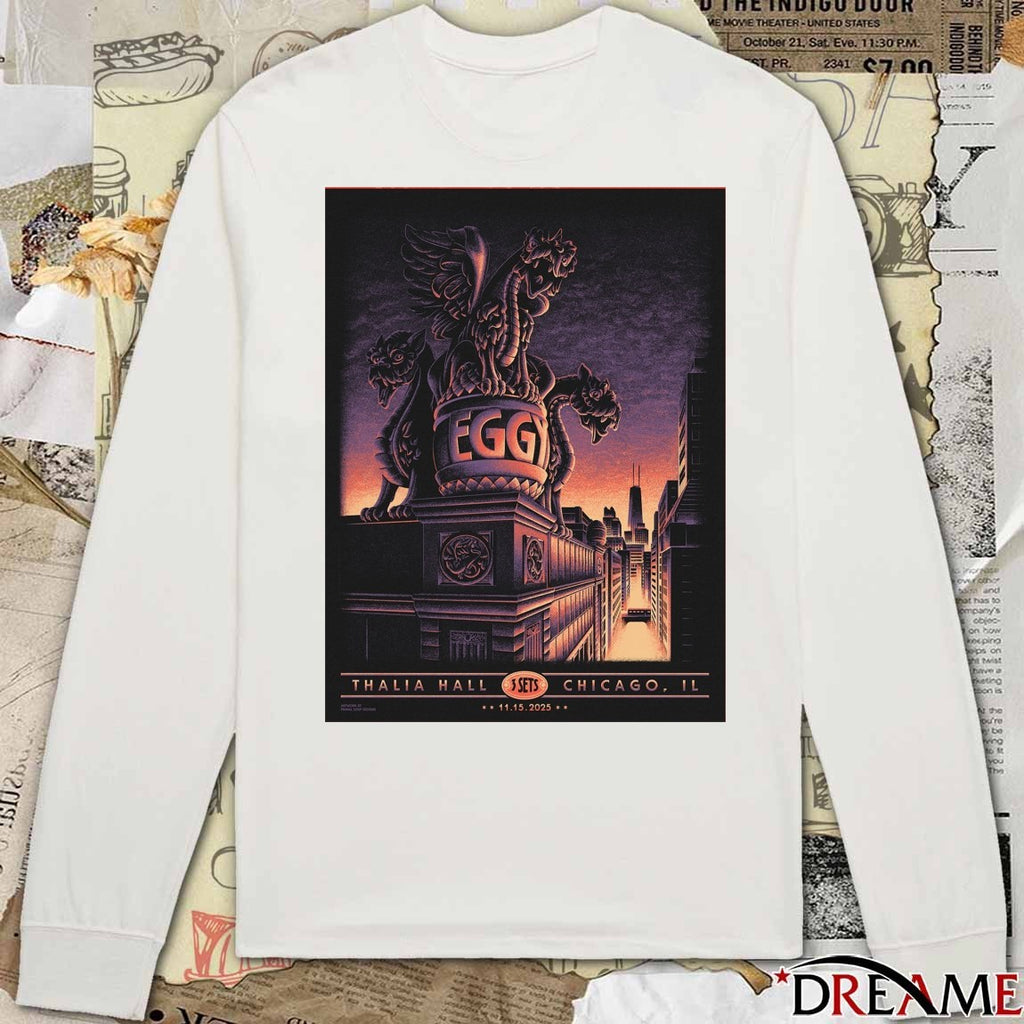 Poster Eggy On November 15 2025 Thalia Hall In Chicago IL Tour t-shirt
