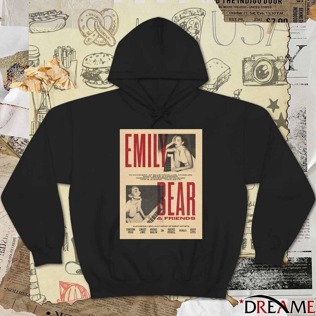 Poster Emily Bear And Friends November 10 2025 In Concert At Blue Note Los Angeles t-shirt