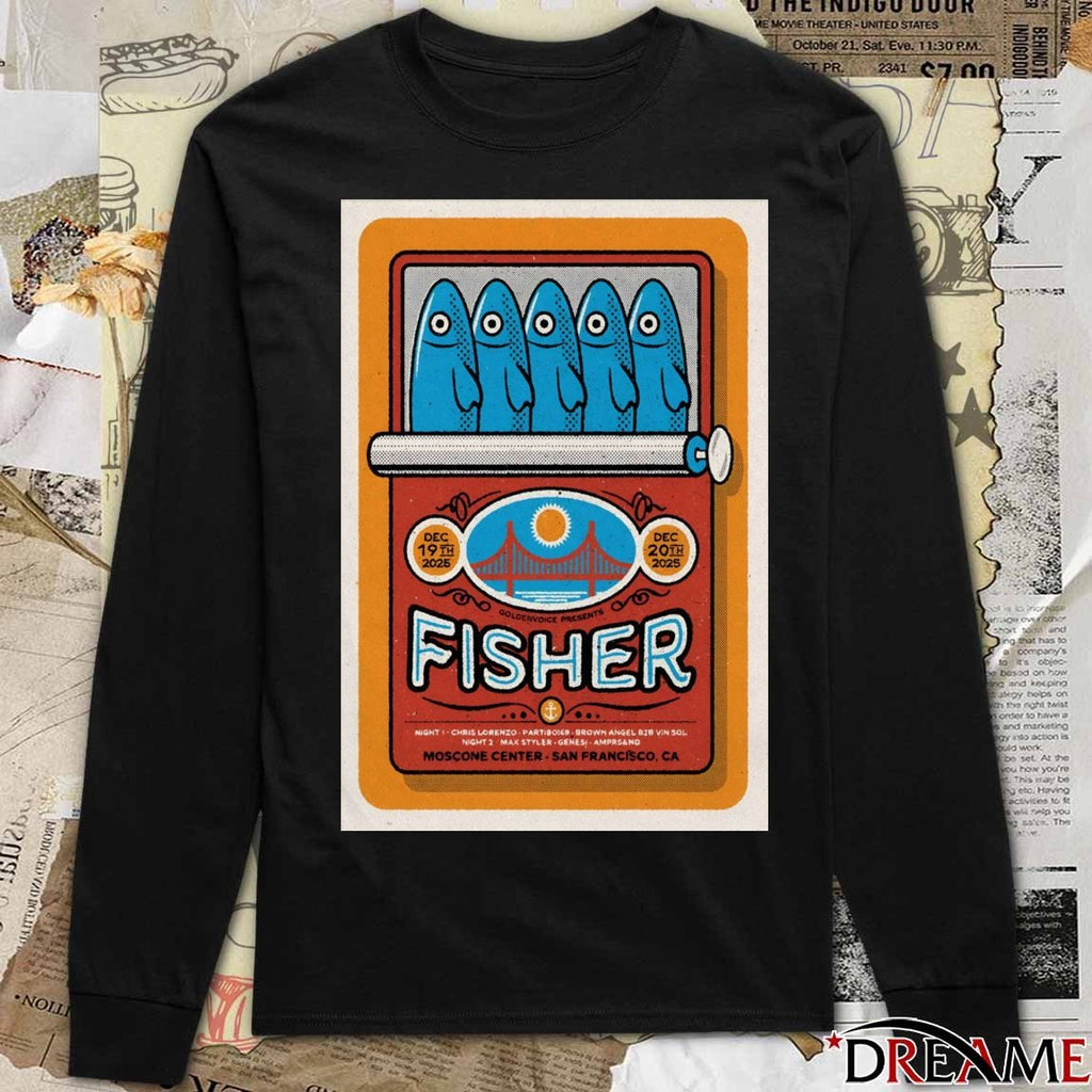 Poster Fisher In San Francisco CA Moscone Center On December 19-20 2025 t-shirt