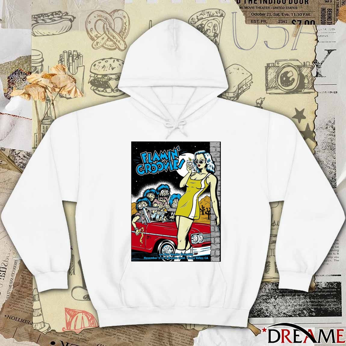 Poster Flamin’ Groovies And Ben Vaughn Ensemble At Mojave Gold On November 21 2025 t-shirt
