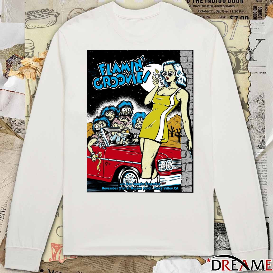Poster Flamin’ Groovies And Ben Vaughn Ensemble At Mojave Gold On November 21 2025 t-shirt