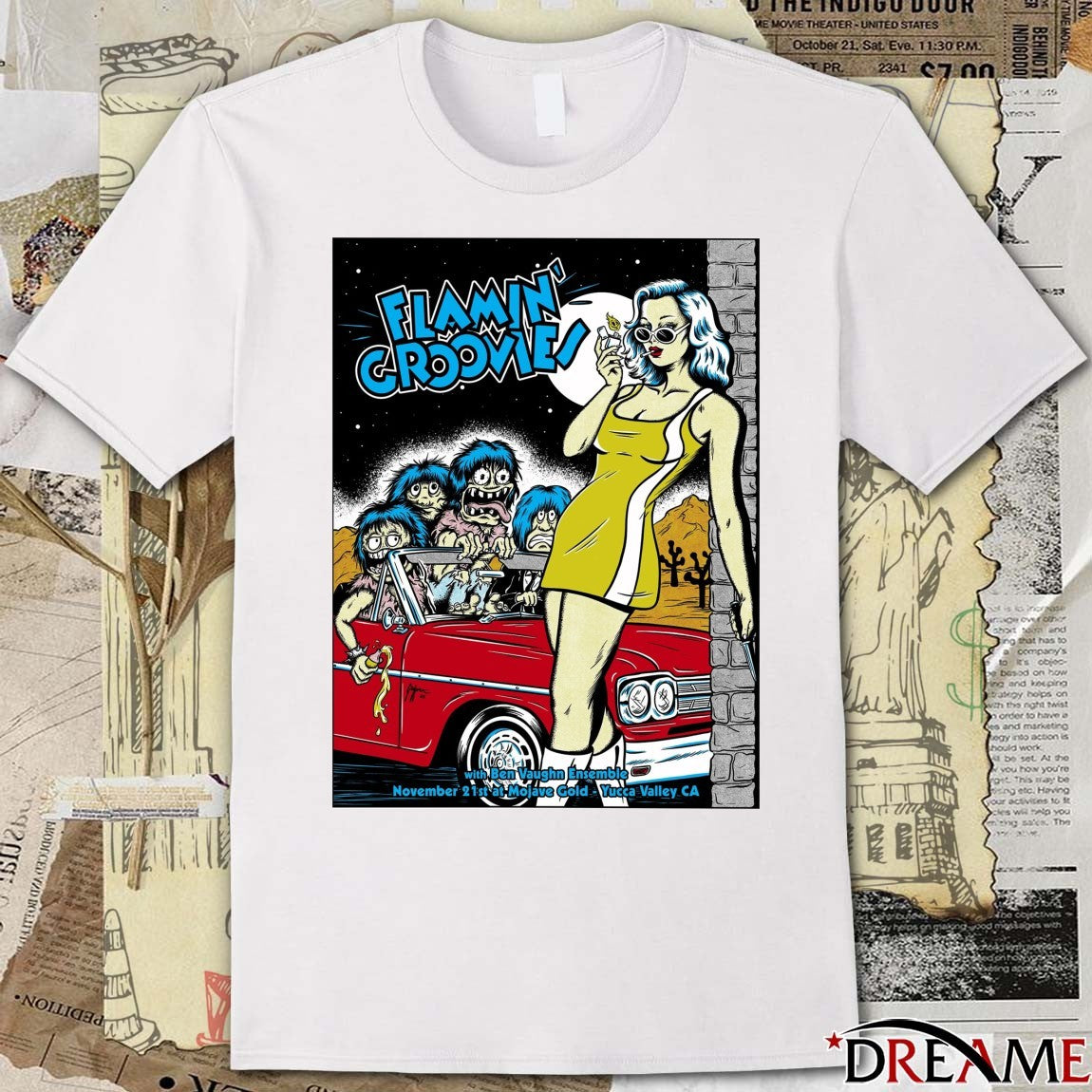 Poster Flamin’ Groovies And Ben Vaughn Ensemble At Mojave Gold On November 21 2025 t-shirt