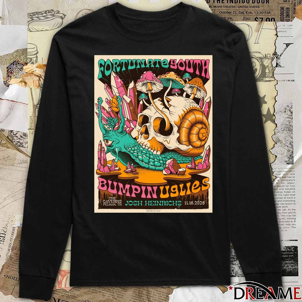 Poster Fortunate Youth Bumpin Uglies At The Caverns On November 16 2025 t-shirt