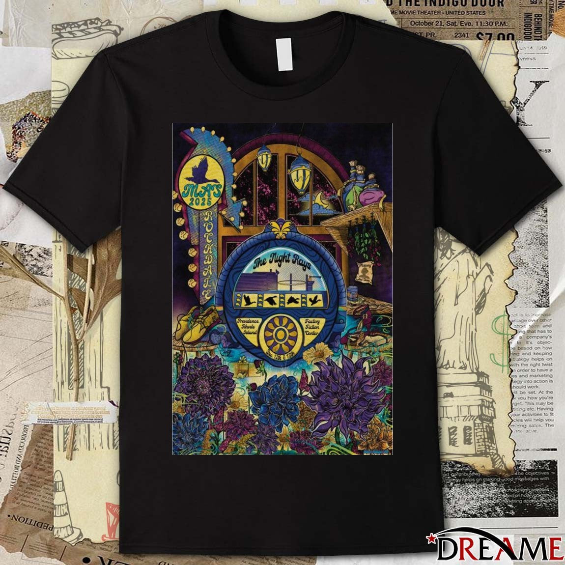 Poster GOOSE December 12-13 2025 The Night Rays Providence t-shirt