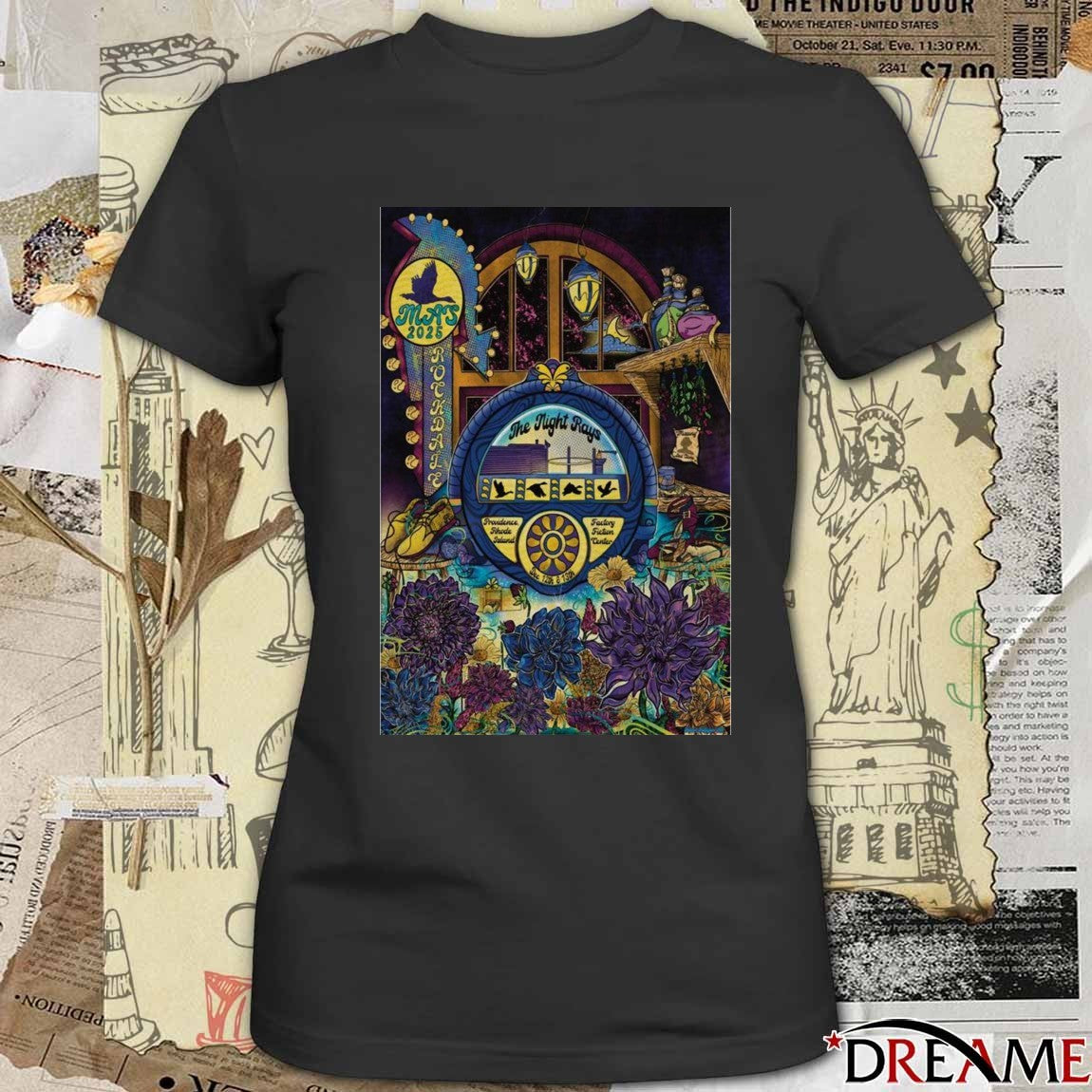 Poster GOOSE December 12-13 2025 The Night Rays Providence t-shirt
