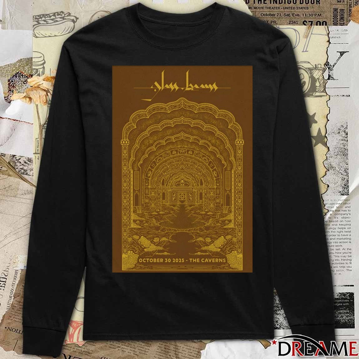Poster Glass Beams The Caverns in Pelham TN October 30 2025 t-shirt