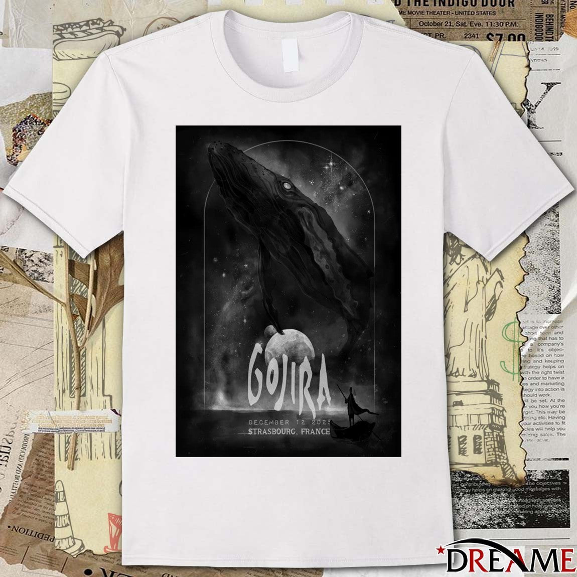 Poster Gojira December 12 2025 Zenith De Strasbourg France t-shirt