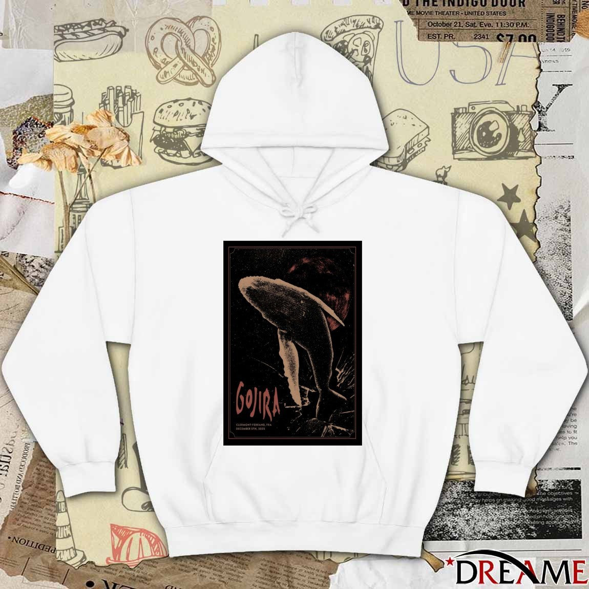 Poster Gojira December 5 2025 Clermont Ferrand FR t-shirt